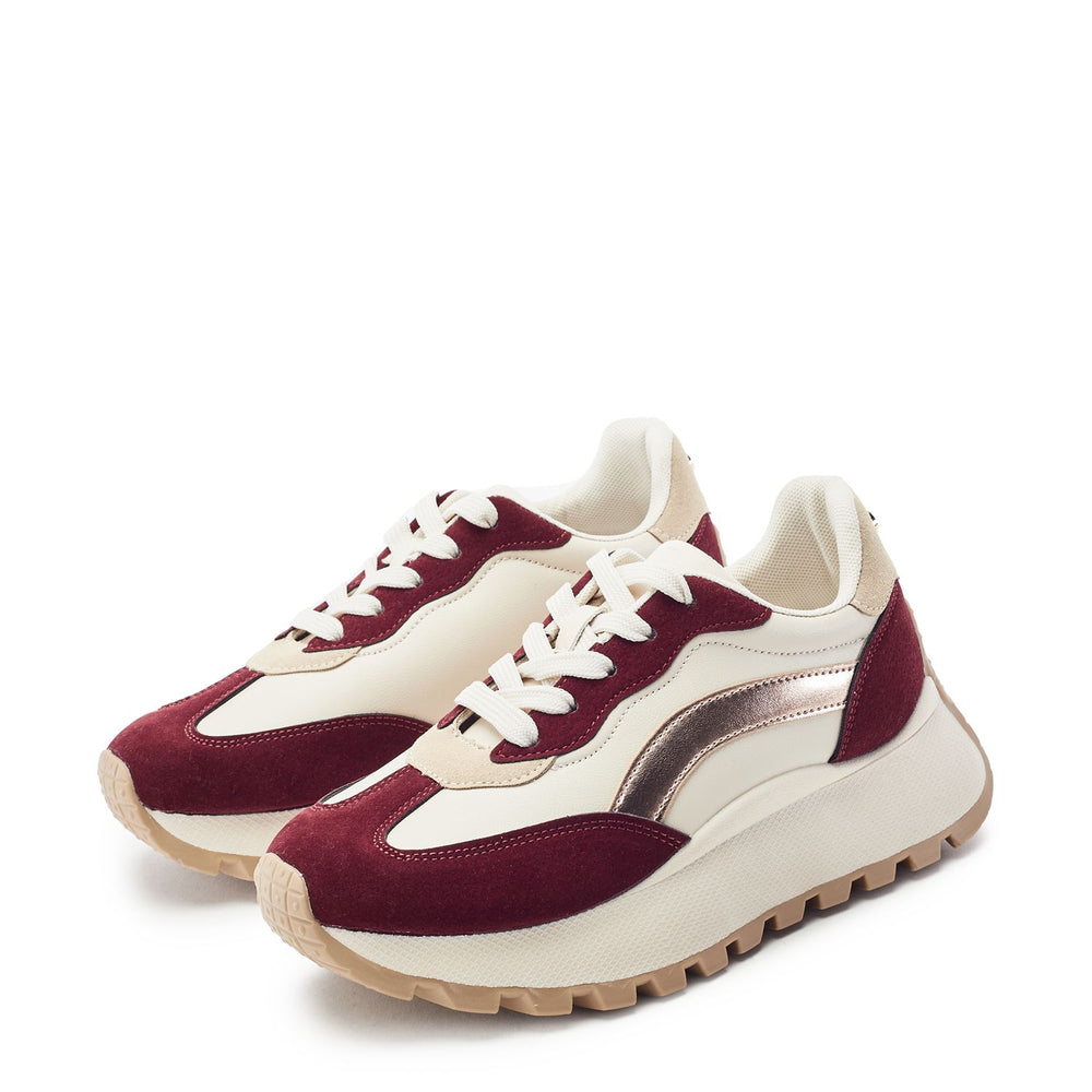 Baibine Off White Porvair Trainers
