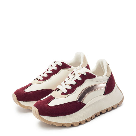 Baibine Off White Porvair Trainers