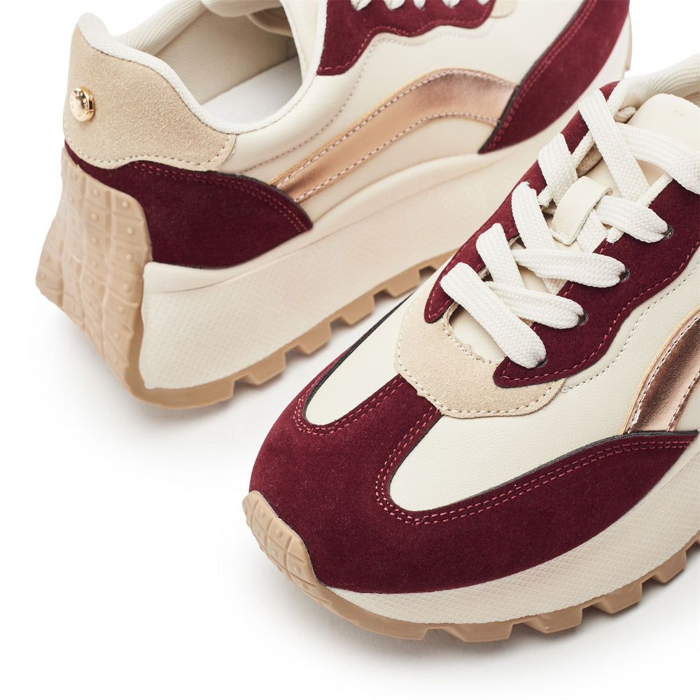 Baibine Off White Porvair Trainers