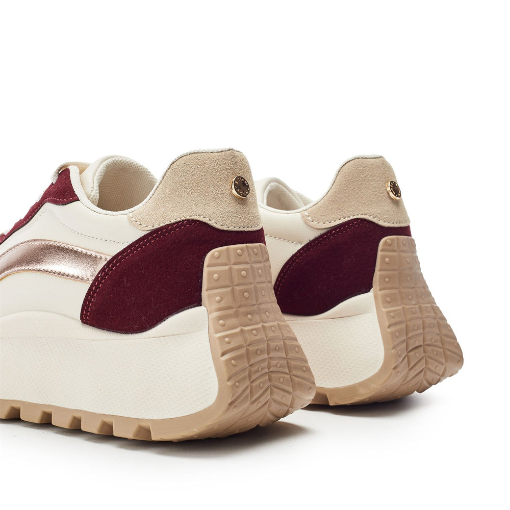 Baibine Off White Porvair Trainers
