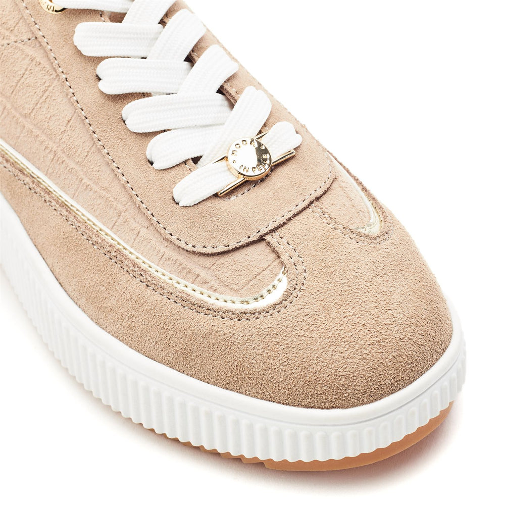 Baretti Taupe Suede Trainers