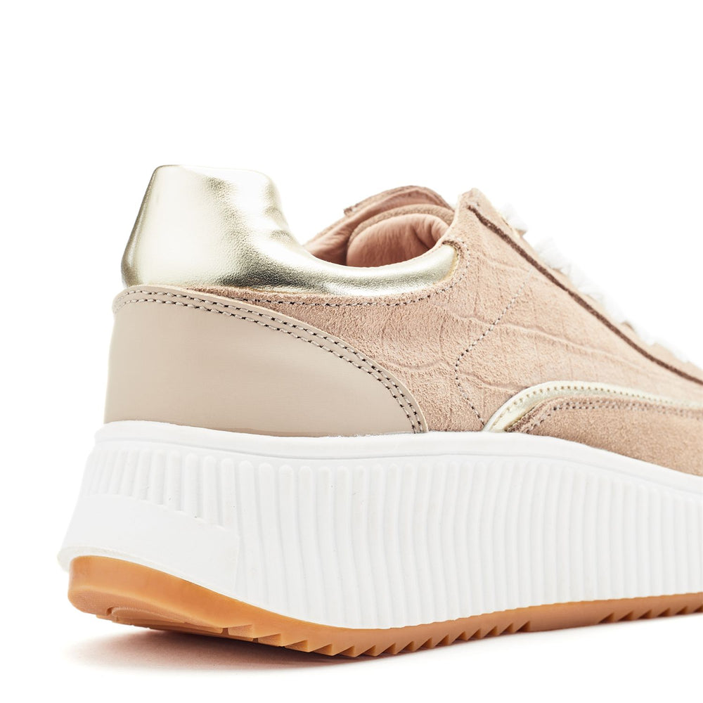 Baretti Taupe Suede Trainers