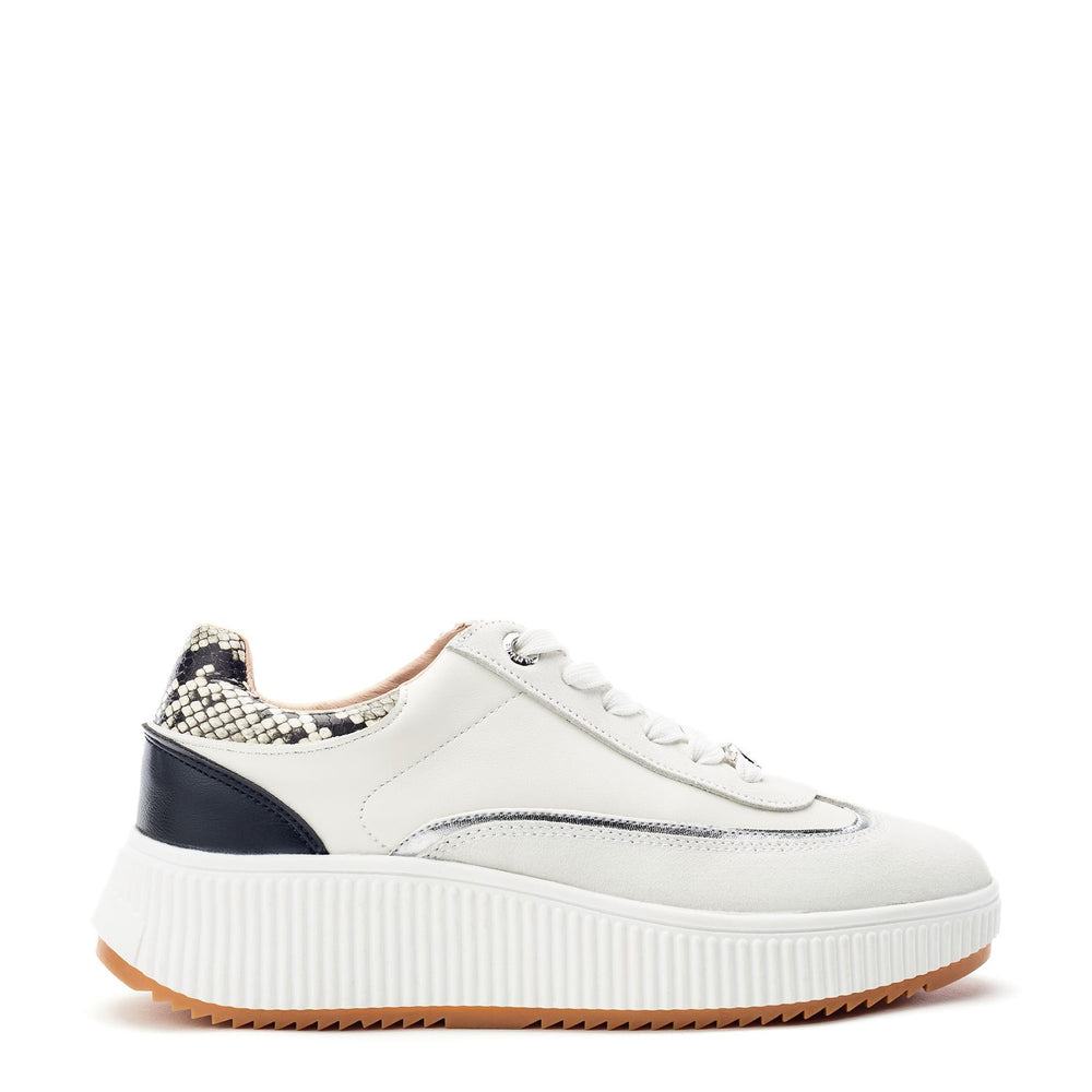 Baretti White Leather Trainers