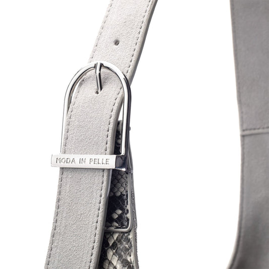 Basilla Bag Grey Mix Suede 