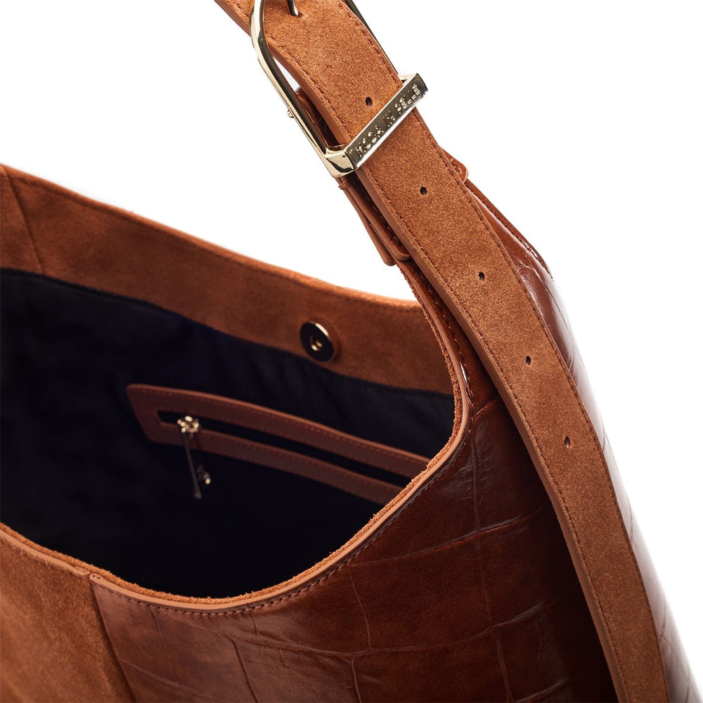 Basilla Bag Tan Suede 