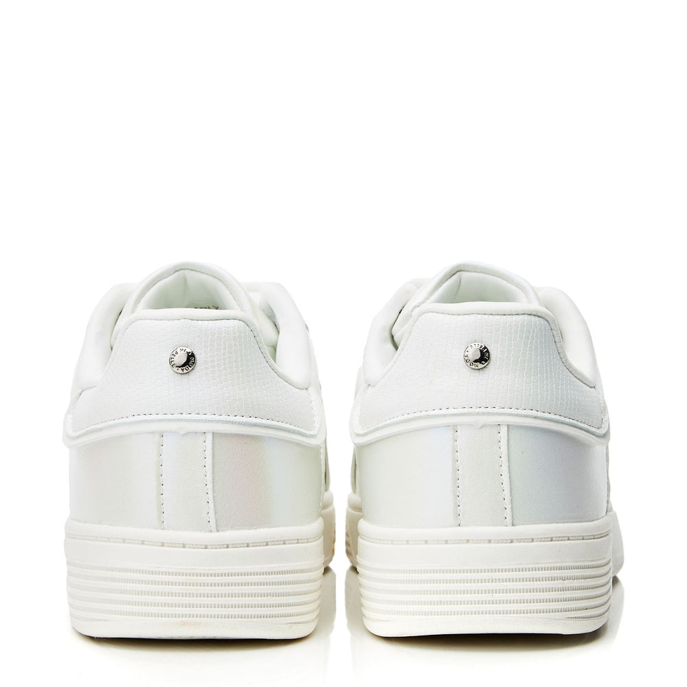 Bearly White Iridescent Porvair Trainers