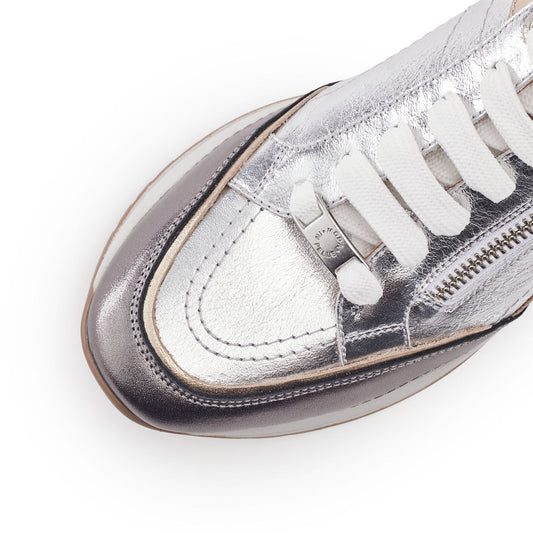 Beeli Multi Metallic Leather Trainers