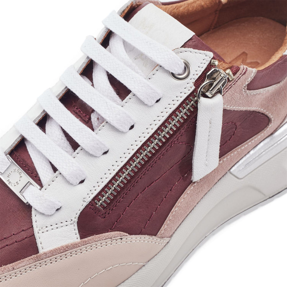Beeli Pink Leather Trainers