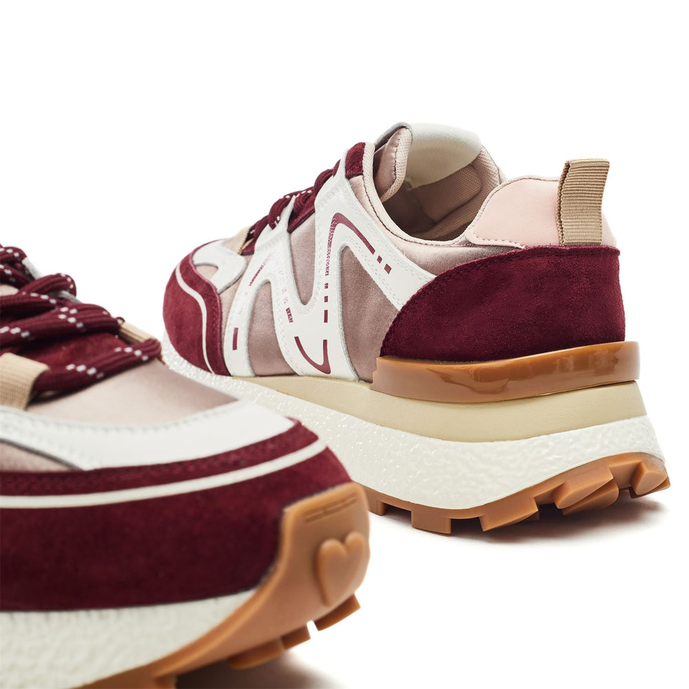 Beenie Burgundy Alcantara Trainers