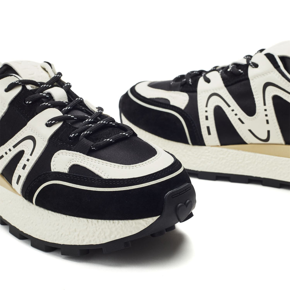 Beenie Black Alcantara Trainers