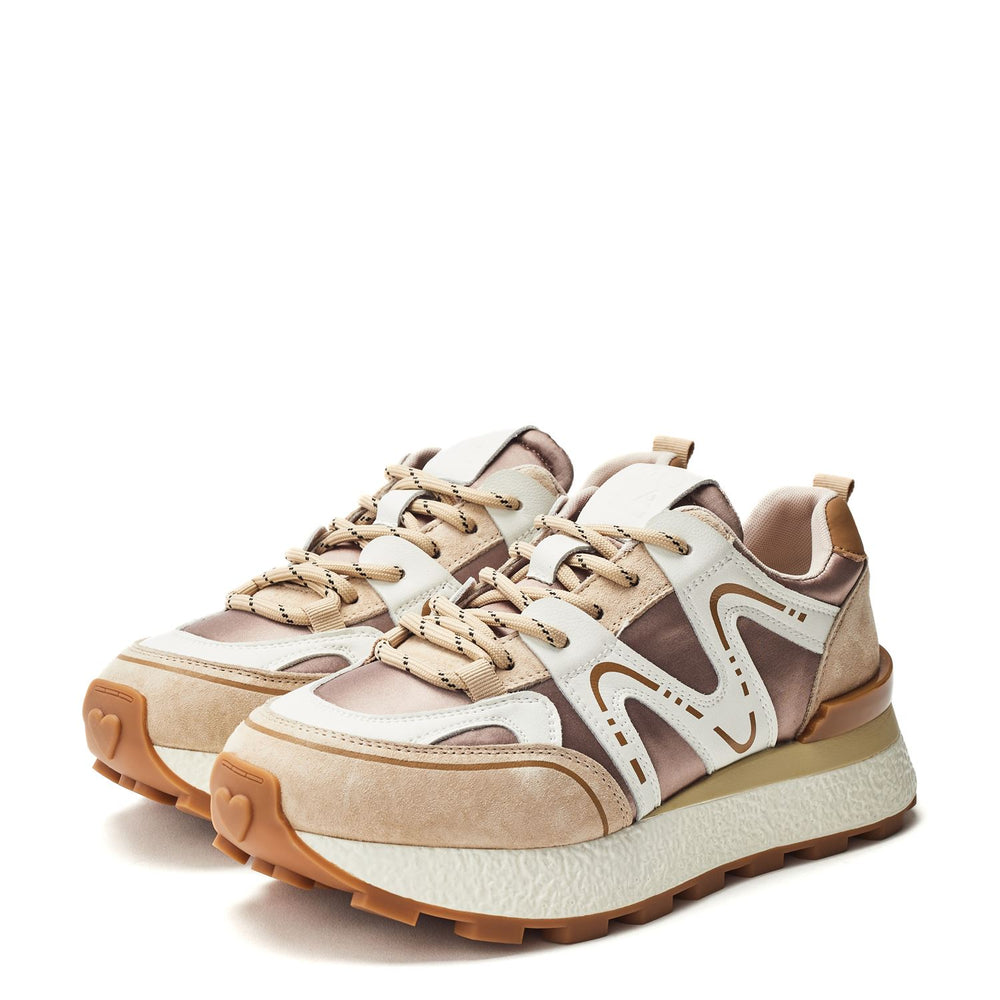 Beenie Taupe Alcantara Trainers