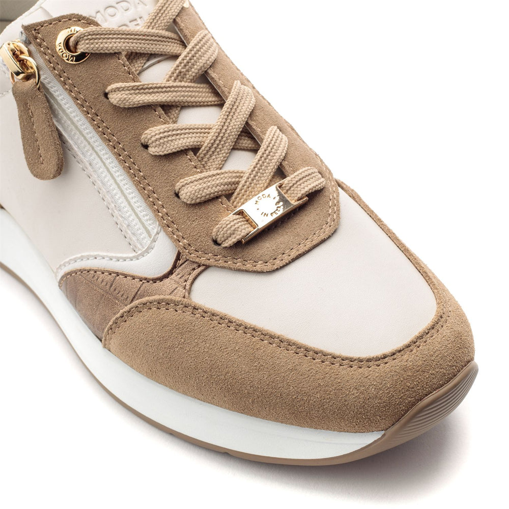 Bellaa Beige Suede Trainers
