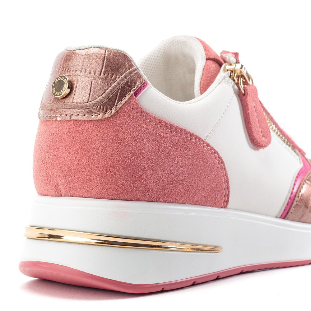Bellaa Pink Suede Trainers