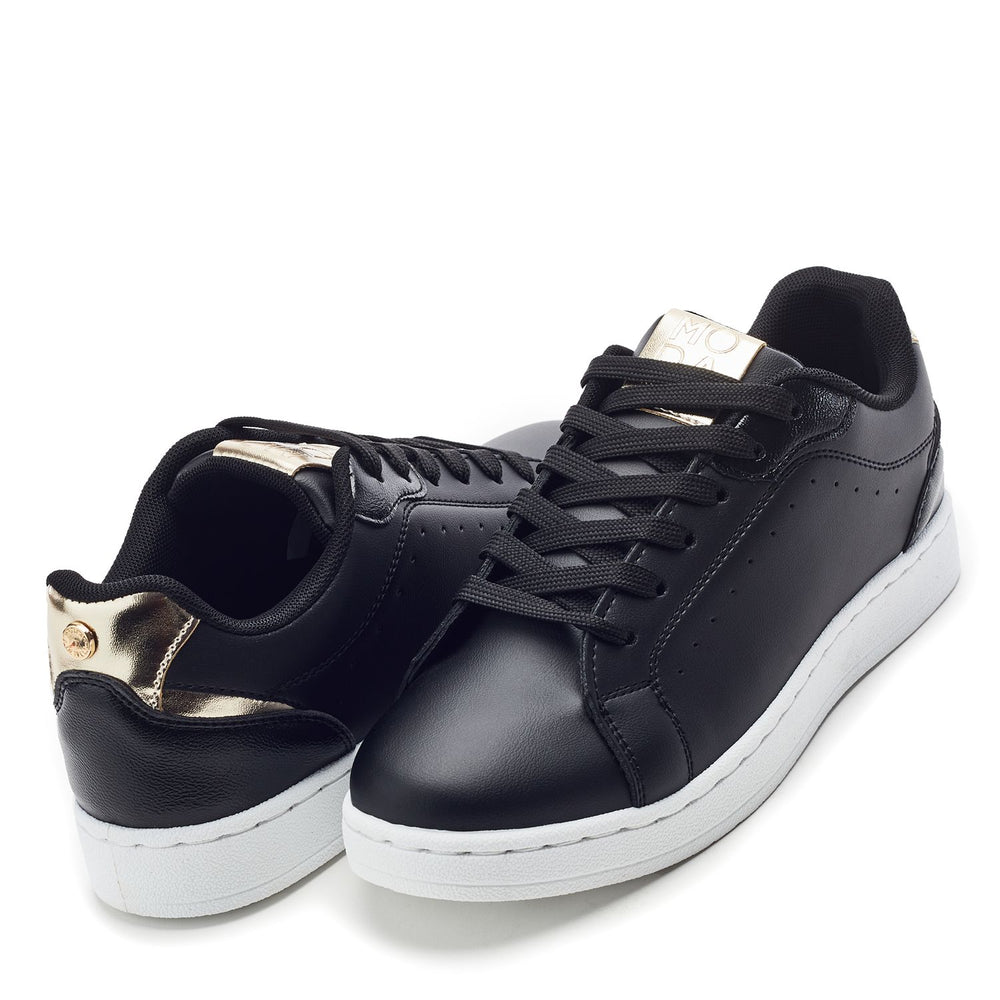 Berenise Black Porvair Trainers