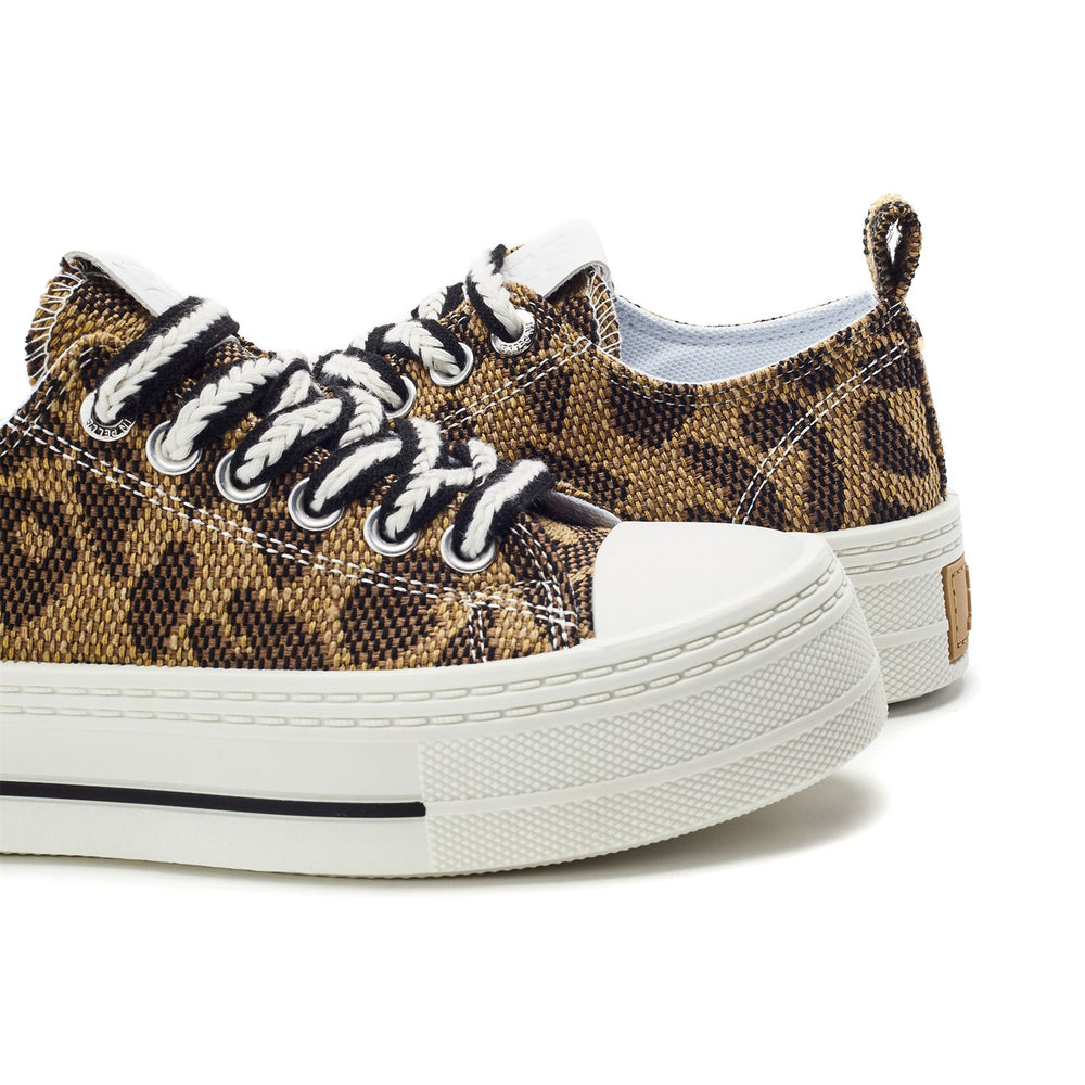 Betta Black - Leopard Raffia Trainers