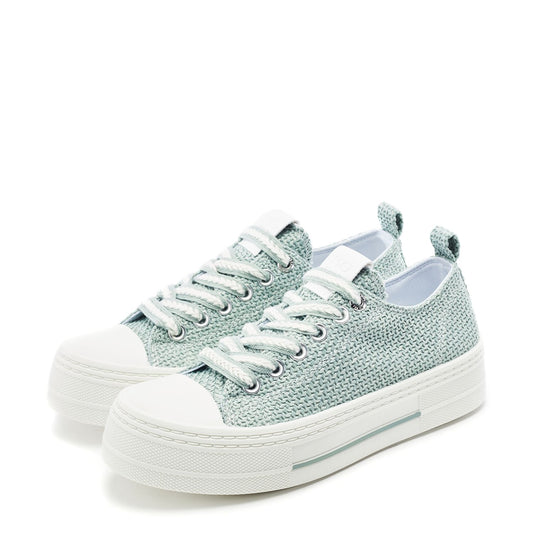Betta Mint Raffia Trainers