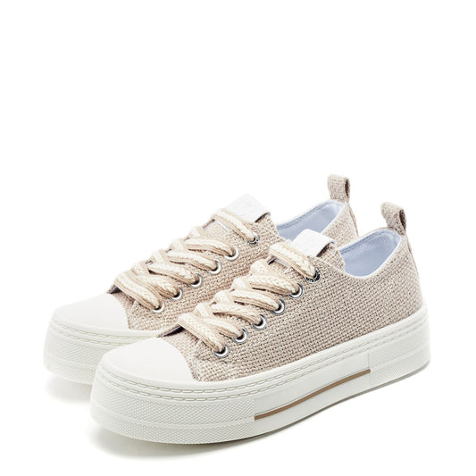 Betta Natural Raffia Trainers