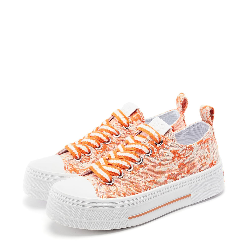 Betta Orange Textile Trainers