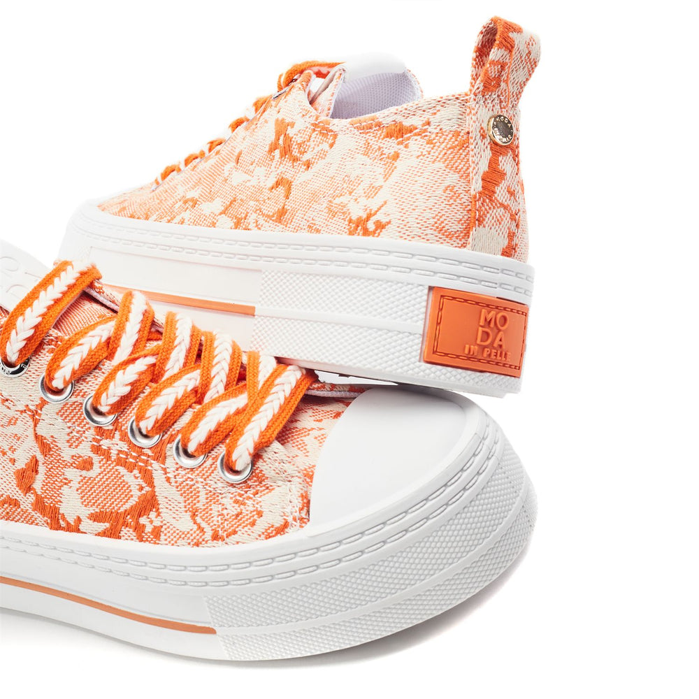 Betta Orange Textile Trainers