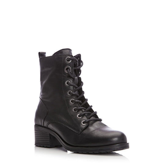 Bezzie Black Leather Leather Boots