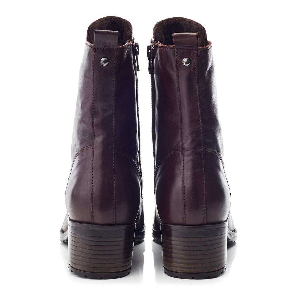 Bezzie Dark Brown Leather Leather Boots