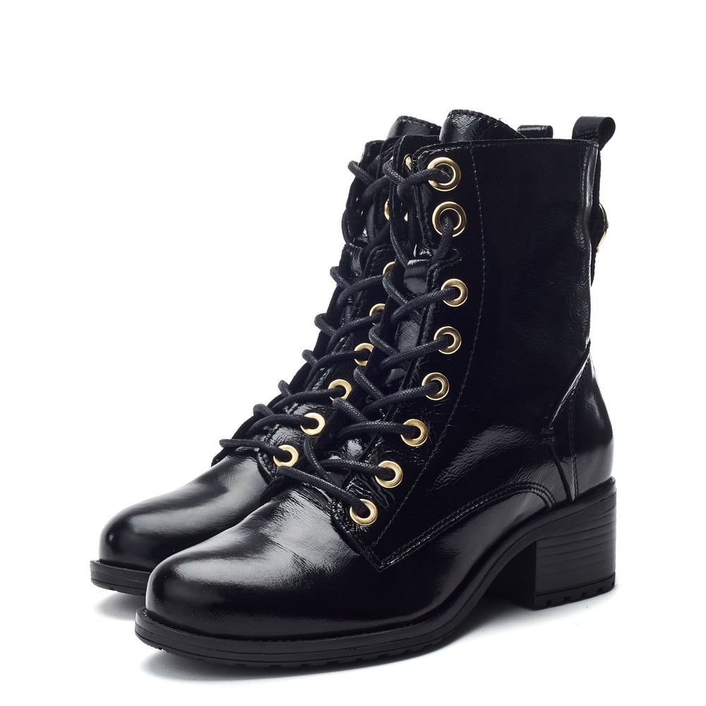 Bezzina Black Patent Leather Boots