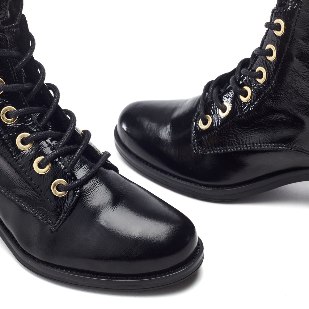 Bezzina Black Patent Leather Boots