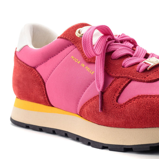 Billiee Fuschia Suede Trainers