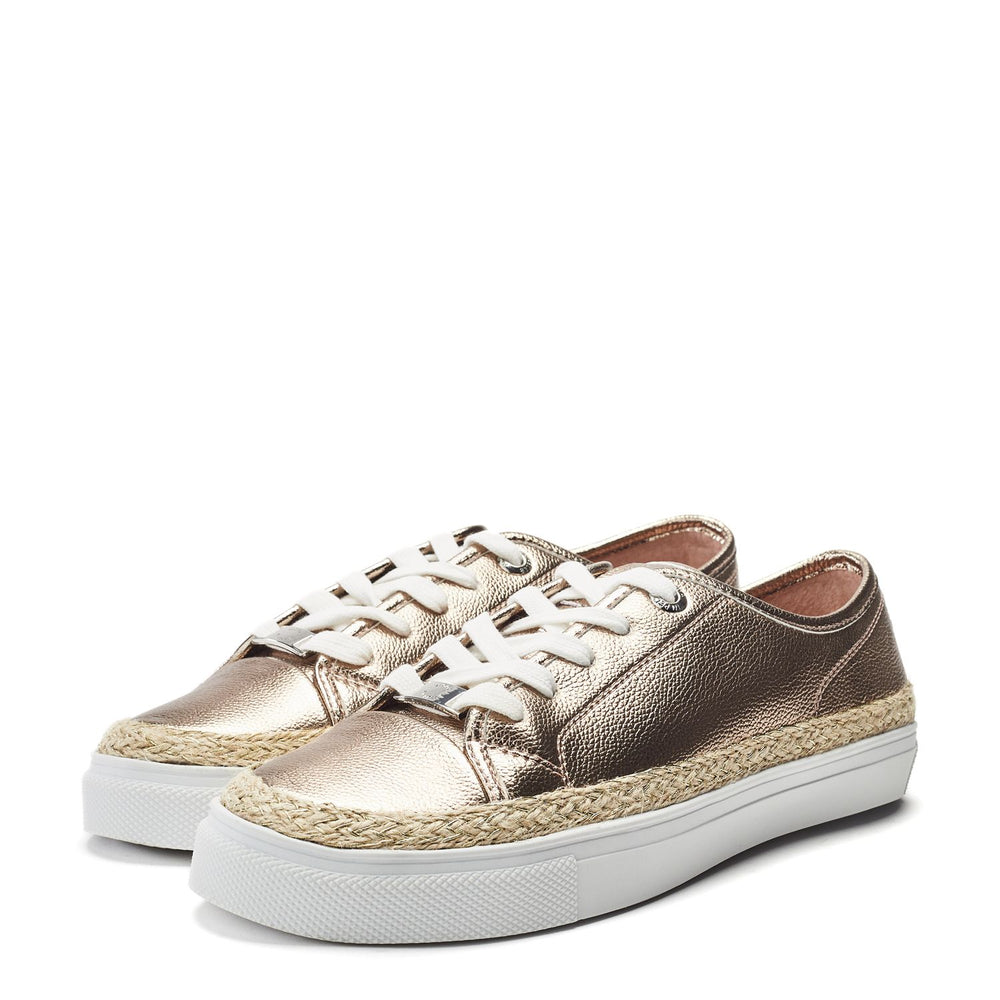 Birch Champagne Leather Trainers