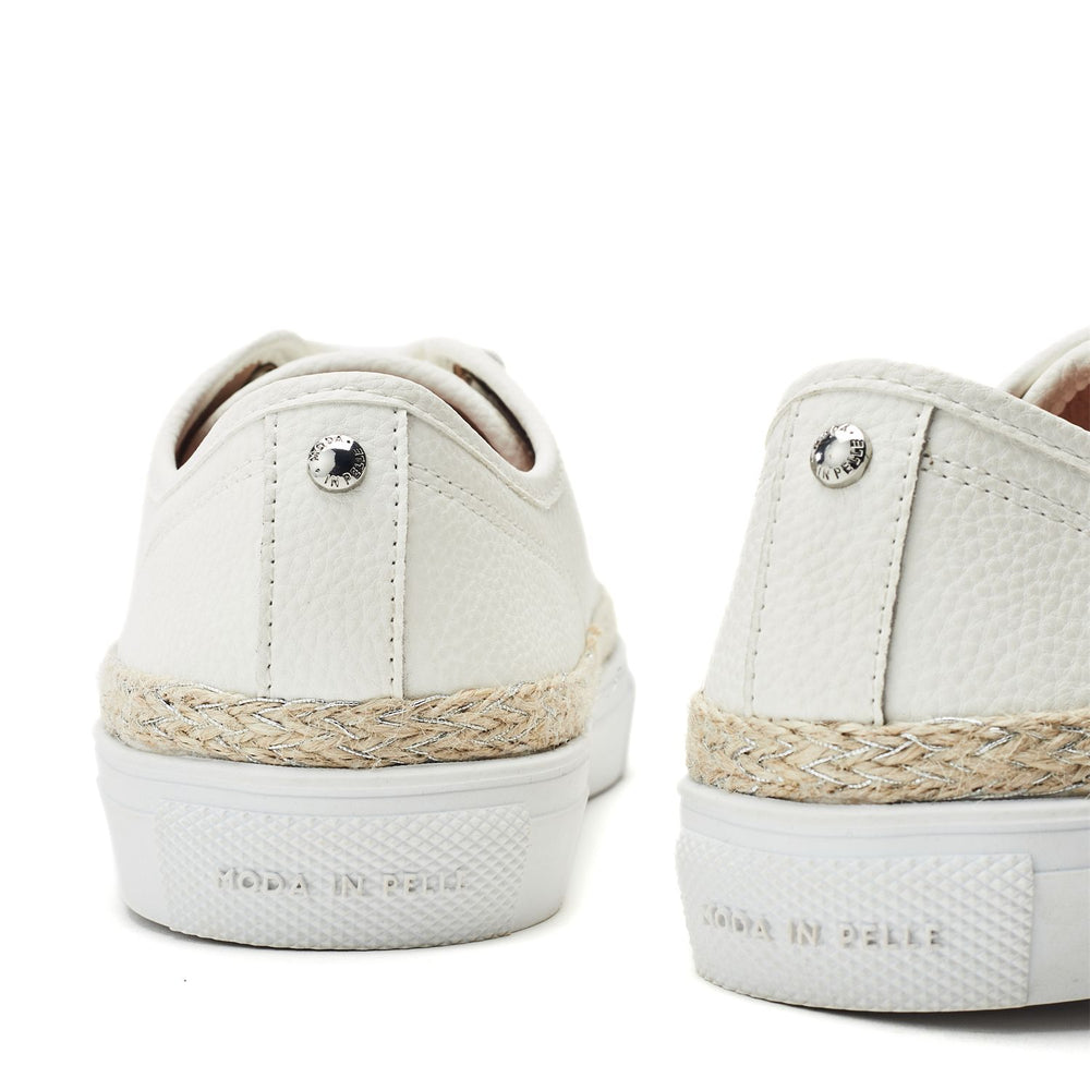 Birch Off White Leather Trainers