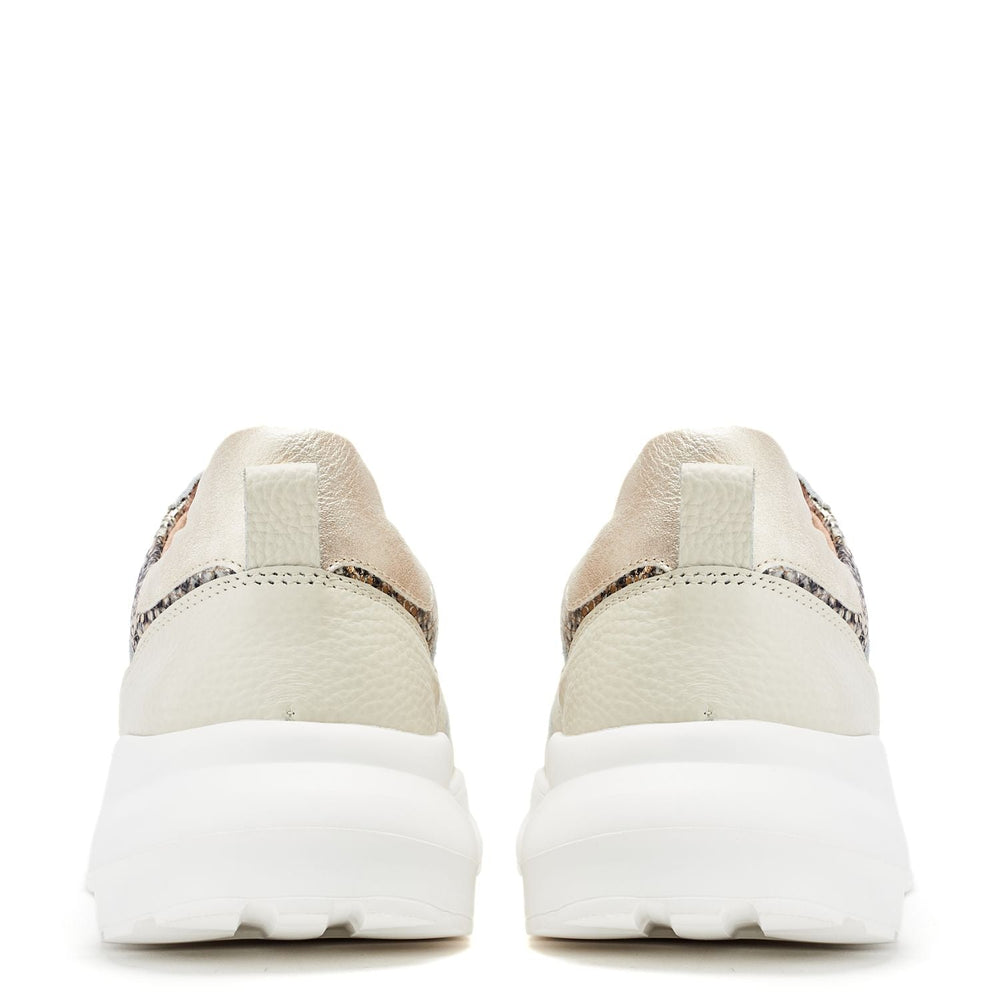 Birdee Metallic Leather Trainers