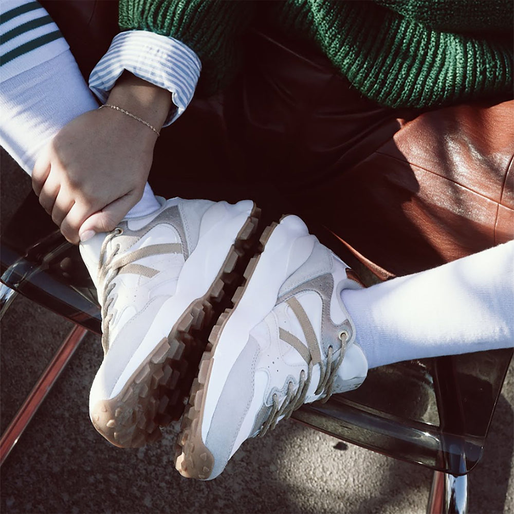 Blainey Off White Porvair Trainers