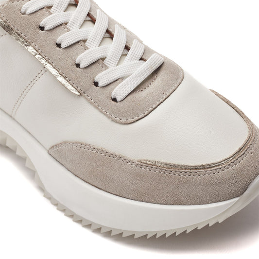 Blaza Off White Leather Trainers
