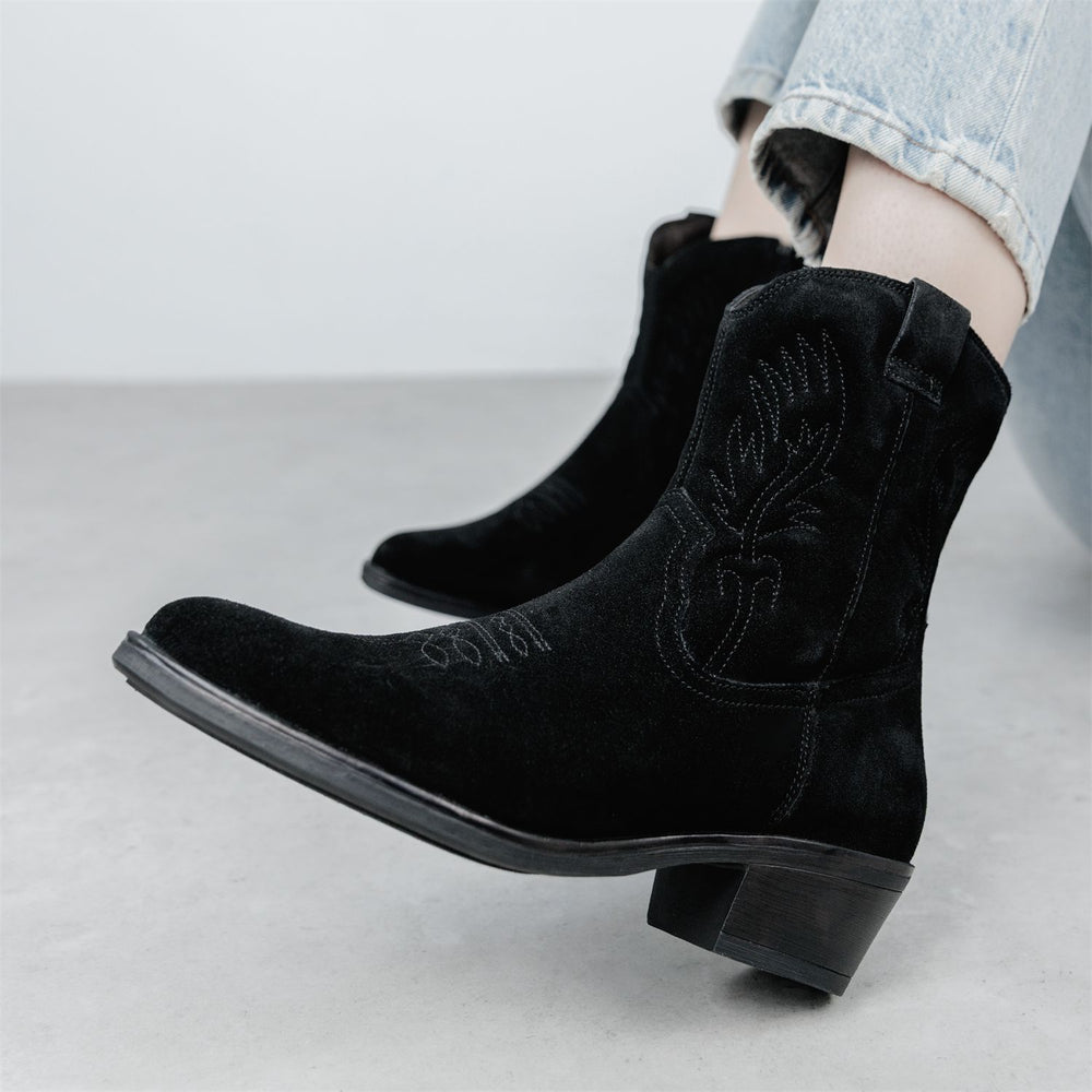 Bletchley Black Suede Boots