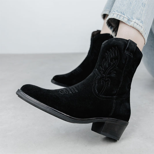 Bletchley Black Suede Boots
