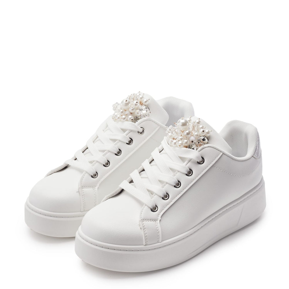 Bonnee White Porvair Trainers