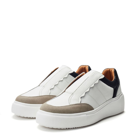 Braelynn White Porvair Trainers