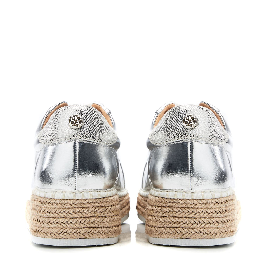 Breely Silver Metallic Trainers