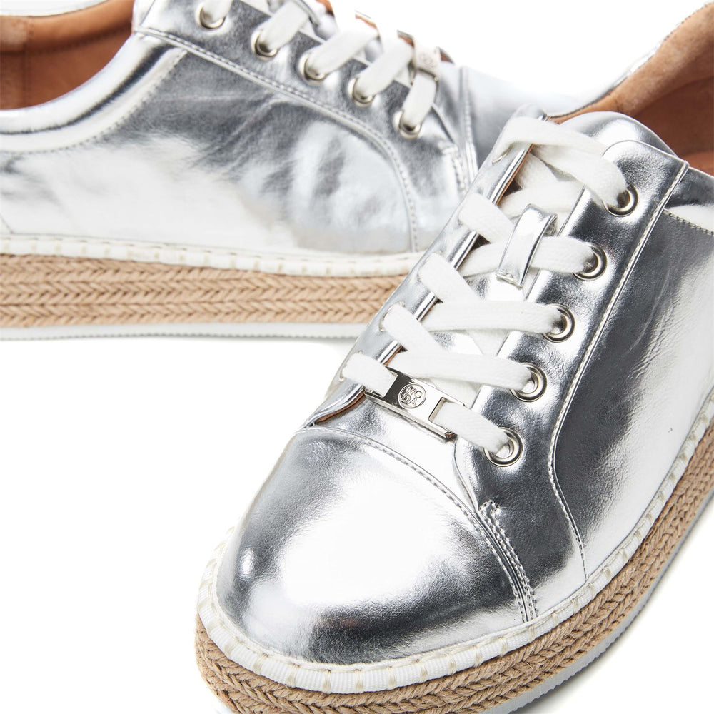 Breely Silver Metallic Trainers