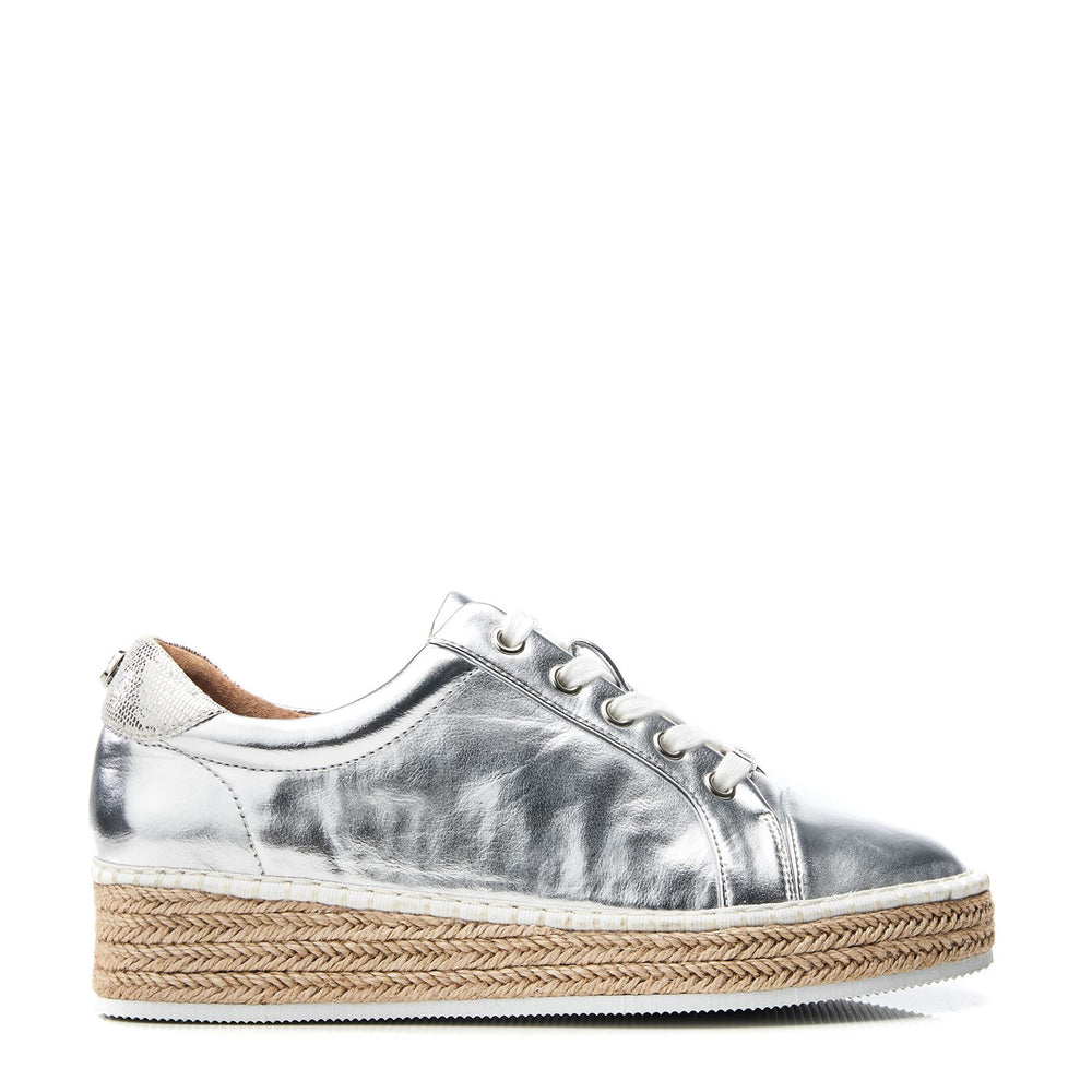 Breely Silver Metallic Trainers