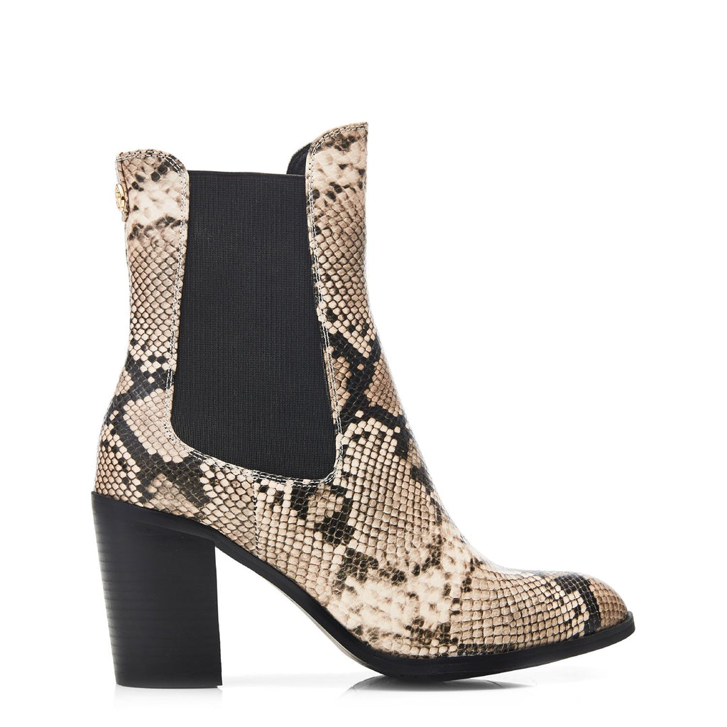 Briee Snake Print Boots