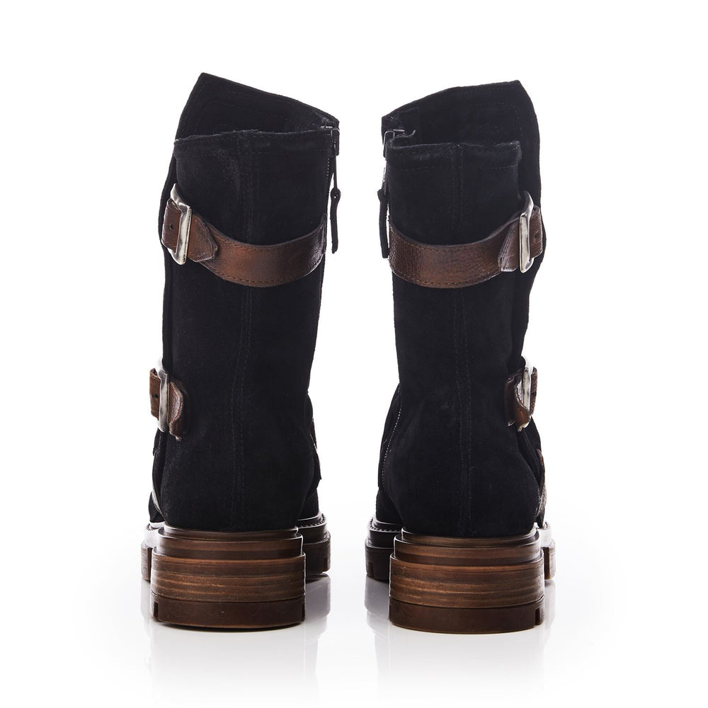 Briona Black Suede Boots