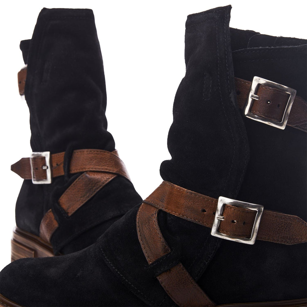 Briona Black Suede Boots
