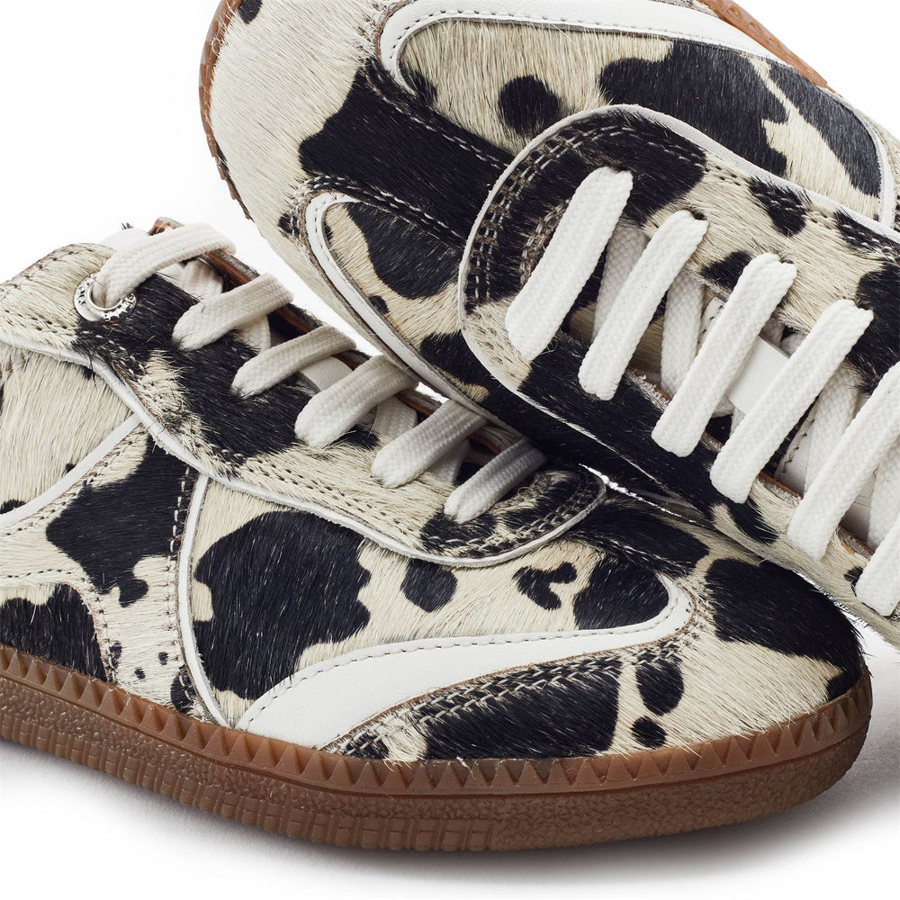 Brioni Cow Print Pony Hair Trainers