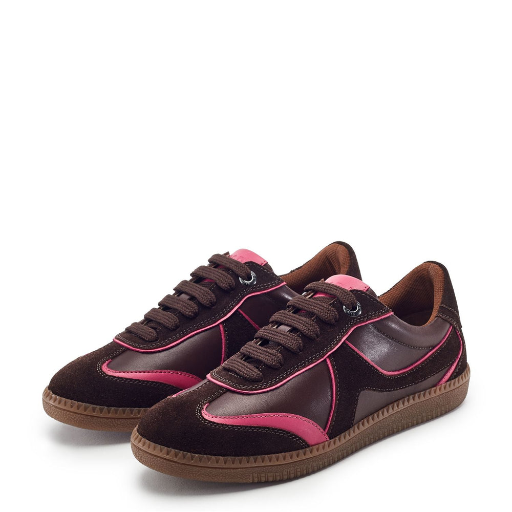 Brioni Dark Brown Suede Trainers