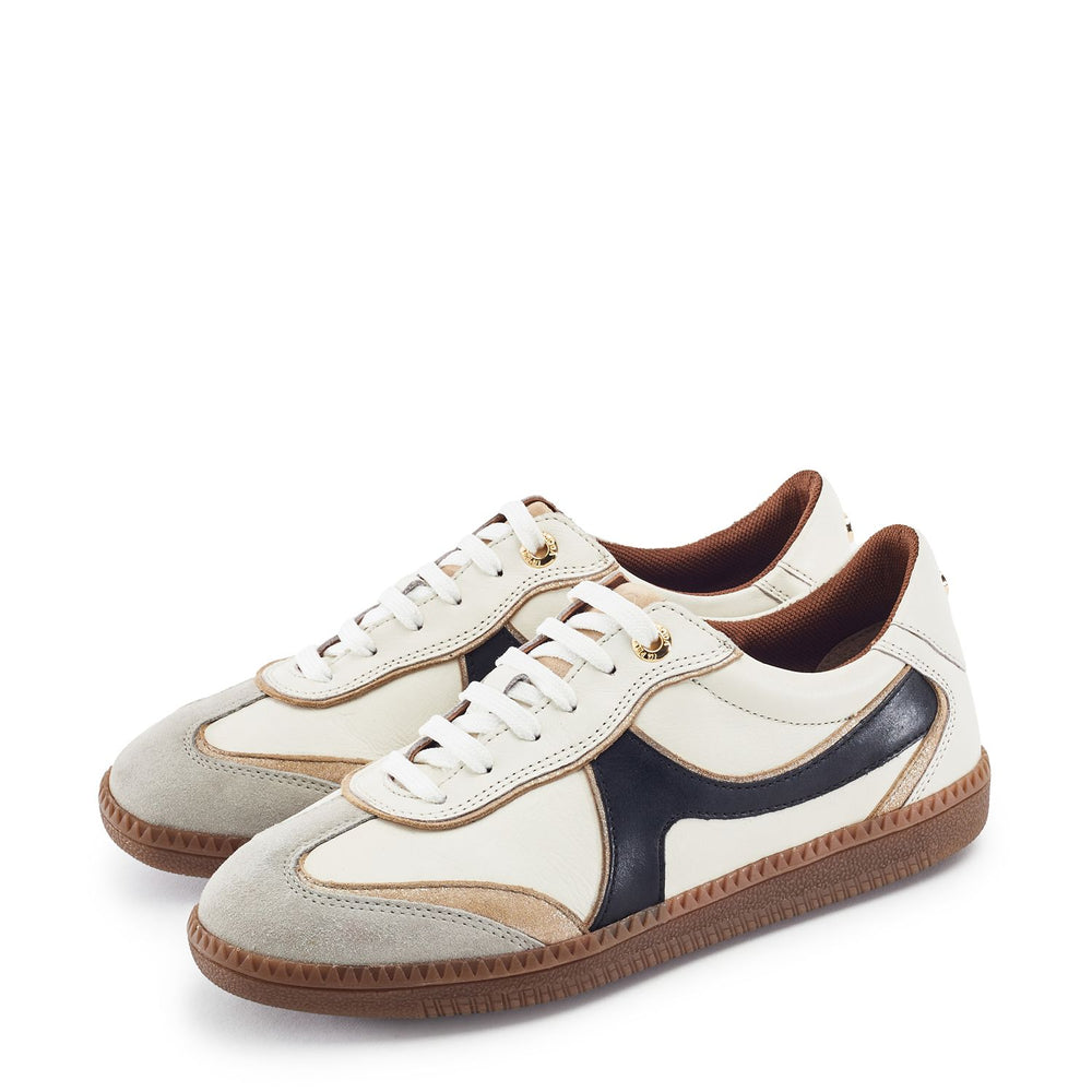 Brioni Off White Leather Trainers