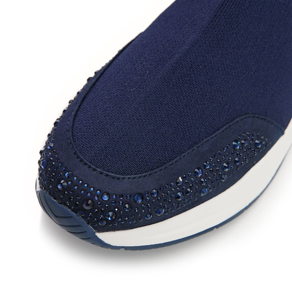 Bronsie Navy Textile Trainers
