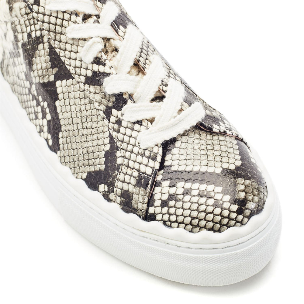 Brosa Grey Mix Snake Print Trainers