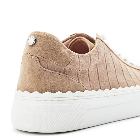 Brosa Taupe Suede Trainers