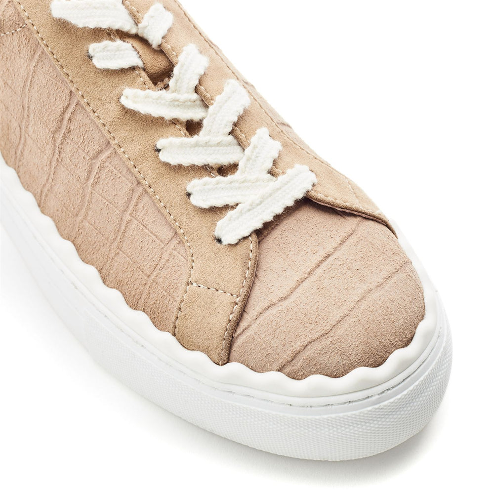 Brosa Taupe Suede Trainers